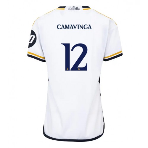 Real Madrid Eduardo Camavinga #12 Domaci Dres za Ženska 2023-24 Kratak Rukav